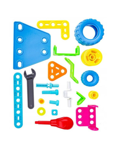 WOOPIE Zestaw Pojazdów Klocki Konstrukcyjny 6w1 STEM