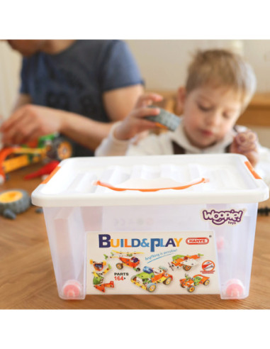 WOOPIE Zestaw Klocki Konstrukcyjne Pojazdy STEM 163 el.