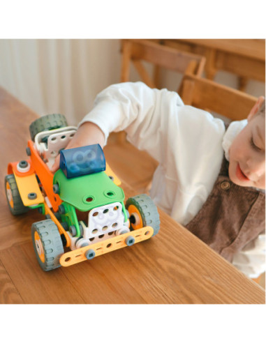 WOOPIE Zestaw Klocki Konstrukcyjne Pojazdy STEM 163 el.