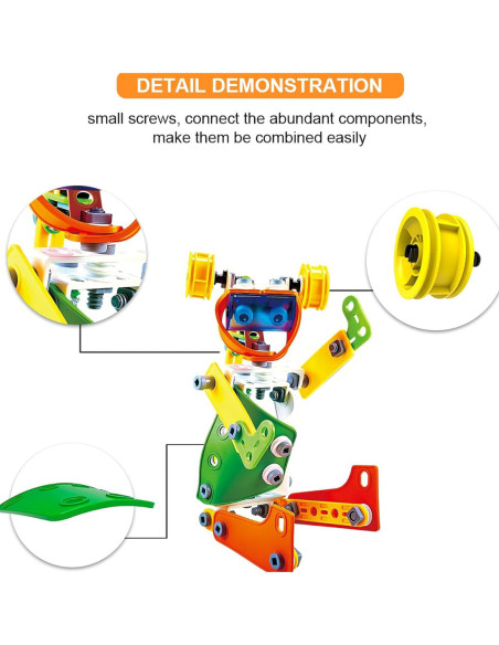 WOOPIE Zestaw Klocki Konstrukcyjne Pojazdy STEM 163 el.