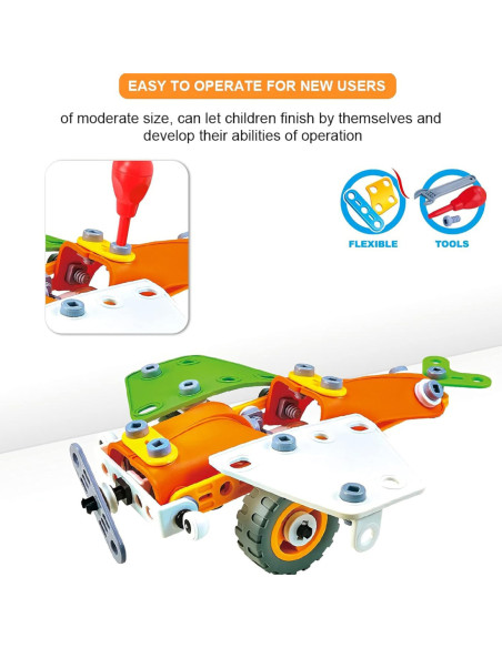 WOOPIE Zestaw Klocki Konstrukcyjne Pojazdy STEM 163 el.