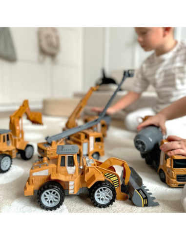 WOOPIE Zestaw Auta Budowlane 6w1