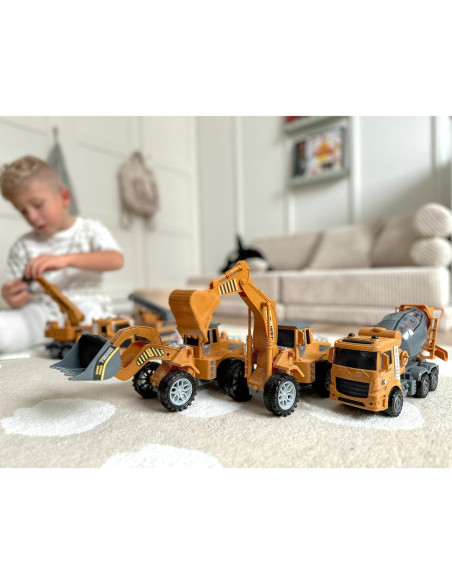 WOOPIE Zestaw Auta Budowlane 6w1