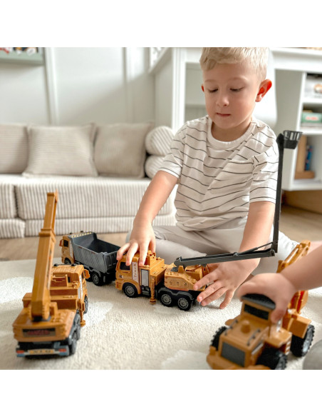 WOOPIE Zestaw Auta Budowlane 6w1