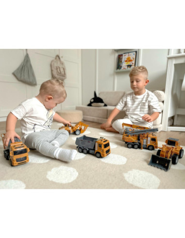 WOOPIE Zestaw Auta Budowlane 6w1