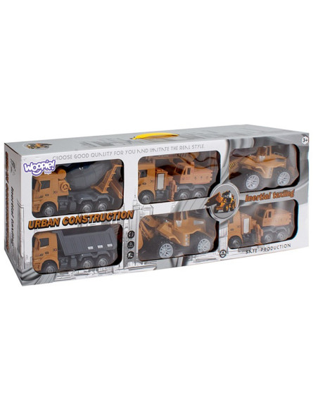 WOOPIE Zestaw Auta Budowlane 6w1