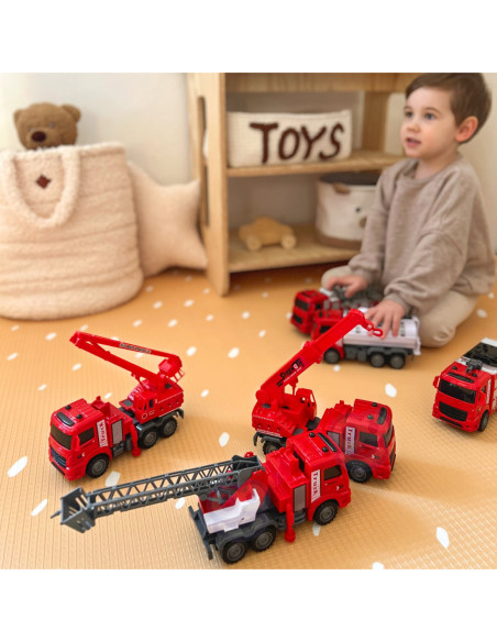 WOOPIE Zestaw Auta Straż Pożarna 6w1