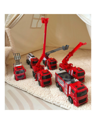 WOOPIE Zestaw Auta Straż Pożarna 6w1