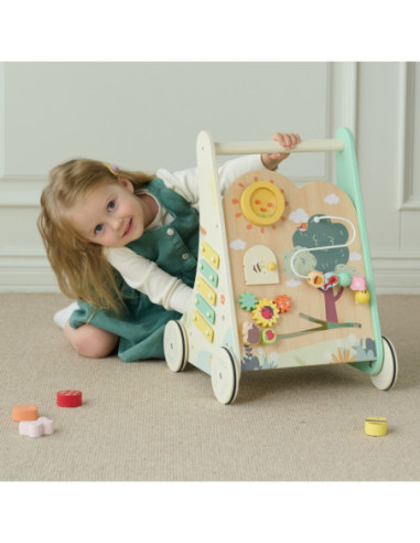 Classic World Drewniany Pchacz Multifunkcyjny 8w1 "Leśny Chodzik"