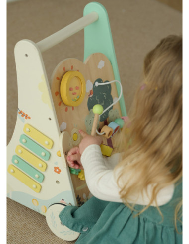 Classic World Drewniany Pchacz Multifunkcyjny 8w1 "Leśny Chodzik"