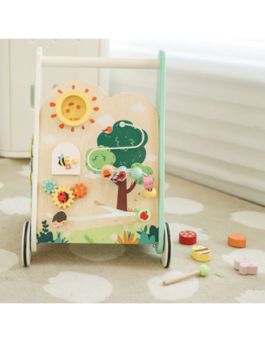 Classic World Drewniany Pchacz Multifunkcyjny 8w1 "Leśny Chodzik"