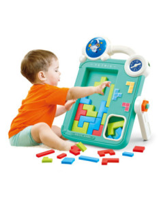 WOOPIE Dwustronna Tablica do Rysowania Gra Tetris 2w1 Pomarańczowa 2