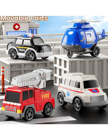Duży Zestaw Ratunkowy Ciężarówka+4 Auta
