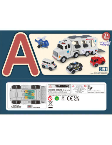 Duży Zestaw Ratunkowy Ciężarówka+4 Auta