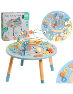 CLASSIC WORLD Drewniany Stolik Aktywności "Morskie Życie" Muzyczno Edukacyjny