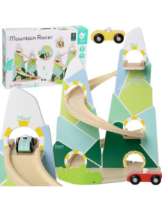 CLASSIC WORLD Wooden Car Track "Mountain Race"