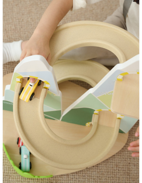 CLASSIC WORLD Drewniany Tor Samochodowy "Górski Wyścig"