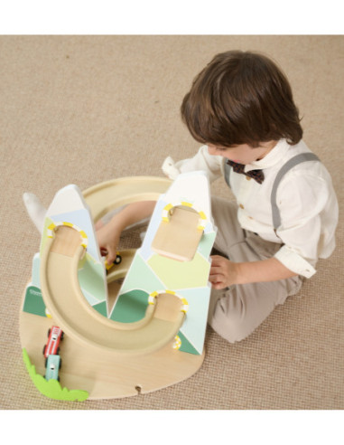 CLASSIC WORLD Drewniany Tor Samochodowy "Górski Wyścig"