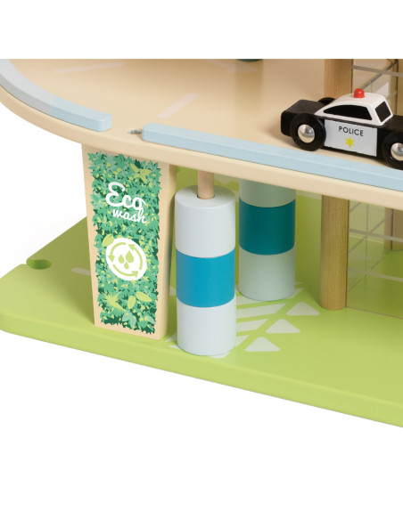 CLASSIC WORLD Drewniany 3 Poziomowy Garaż XL z Windą "Eko Strefa"