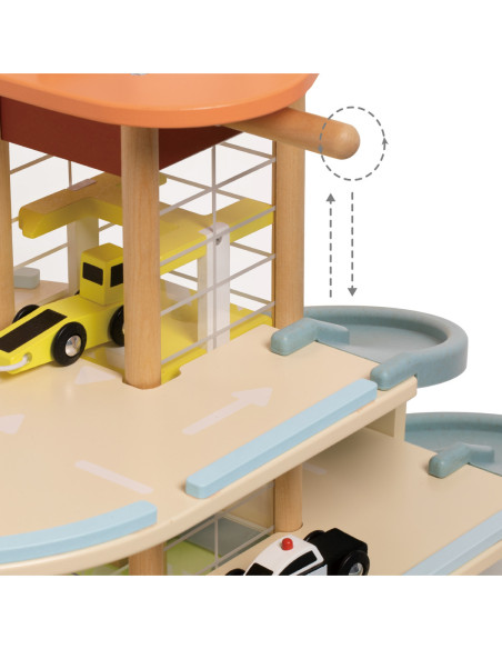 CLASSIC WORLD Drewniany 3 Poziomowy Garaż XL z Windą "Eko Strefa"