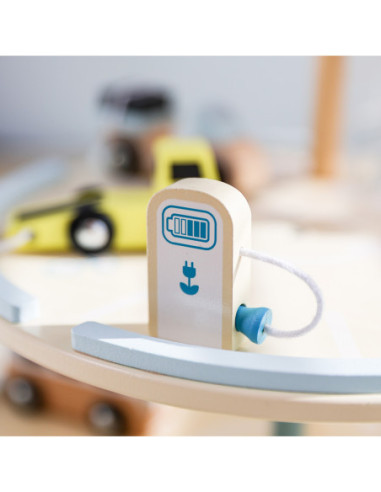 CLASSIC WORLD Drewniany 3 Poziomowy Garaż XL z Windą "Eko Strefa"