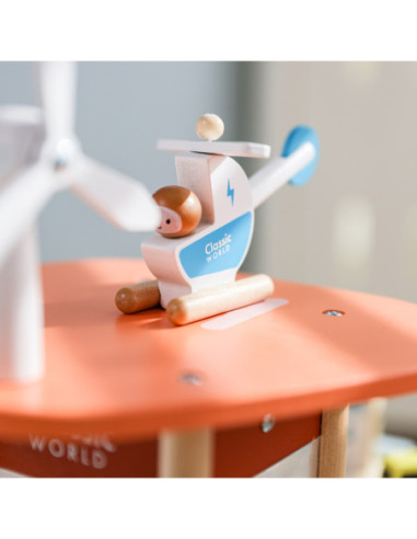 CLASSIC WORLD Drewniany 3 Poziomowy Garaż XL z Windą "Eko Strefa"