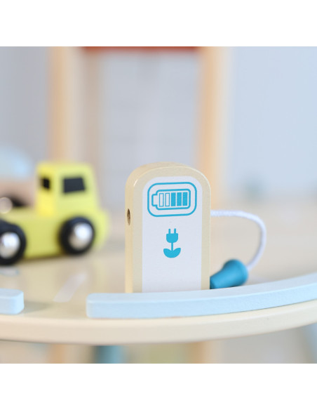 CLASSIC WORLD Drewniany 3 Poziomowy Garaż XL z Windą "Eko Strefa"