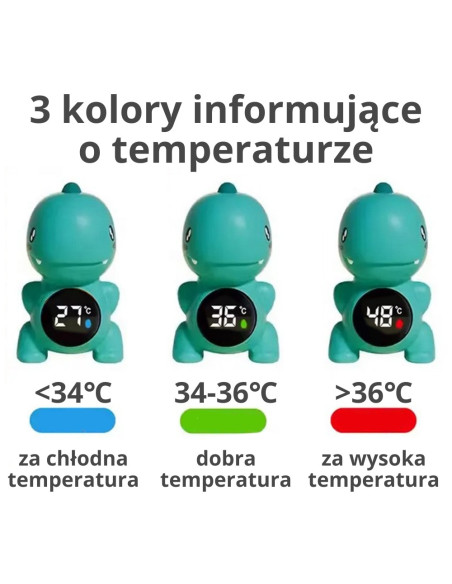WOOPIE Termometr Do Mierzenia Temperatury Wody Niebieski