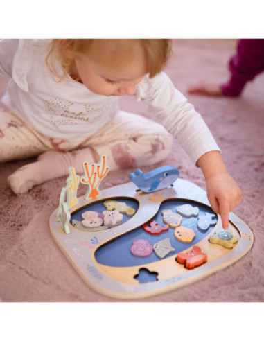 TOOKY TOY Złowić Rybkę Gra Zręcznościowa Układanka Montessori