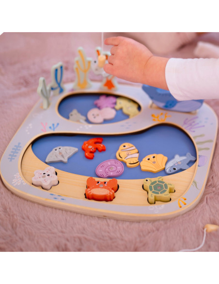TOOKY TOY Złowić Rybkę Gra Zręcznościowa Układanka Montessori