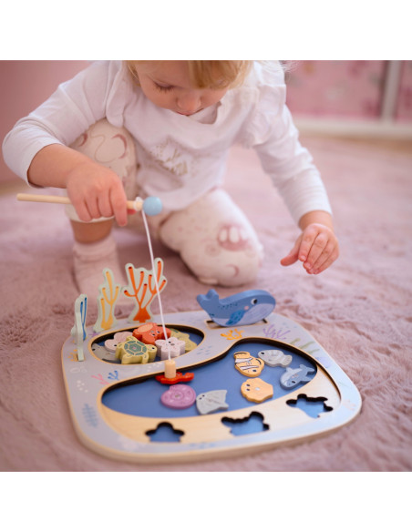 TOOKY TOY Złowić Rybkę Gra Zręcznościowa Układanka Montessori