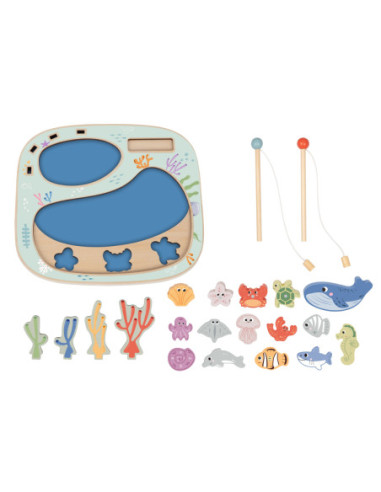 TOOKY TOY Złowić Rybkę Gra Zręcznościowa Układanka Montessori