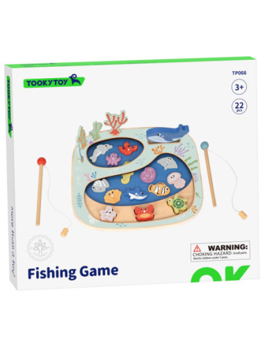 TOOKY TOY Złowić Rybkę Gra Zręcznościowa Układanka Montessori