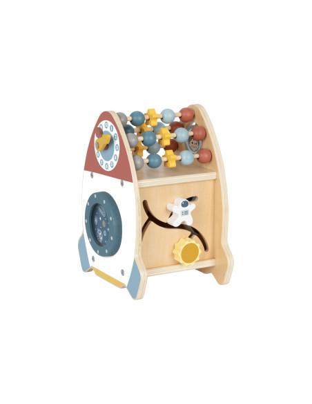 TOOKY TOY Kosmiczna Rakieta Aktywności Sorter Labirynt Drewniany
