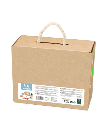 TOOKY TOY Box Pudełko XXL Montessori Edukacyjne 6w1 Sensoryczne5-6 Mies