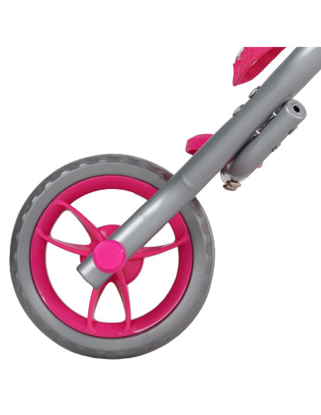 WOOPIE Trójkołowa Spacerówka Wózek dla Lalek Serce Róż