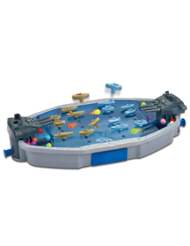 WOOPIE Gra Zręcznościowa "Bitwa Morska" Statki 3D Wyrzutnia Kulek