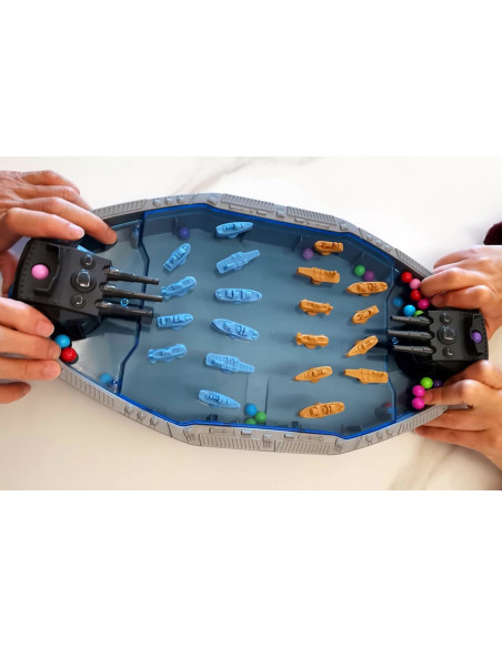 WOOPIE Gra Zręcznościowa "Bitwa Morska" Statki 3D Wyrzutnia Kulek