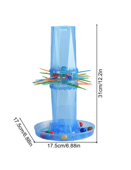 WOOPIE Gra Zręcznościowa Spadające Kulki Bierki Wyjmij Patyczki