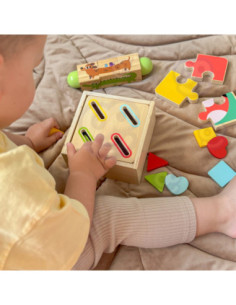 TOOKY TOY Box Pudełko XXL Montessori Edukacyjne 7w1 Sensoryczne 22-24 Mies 2