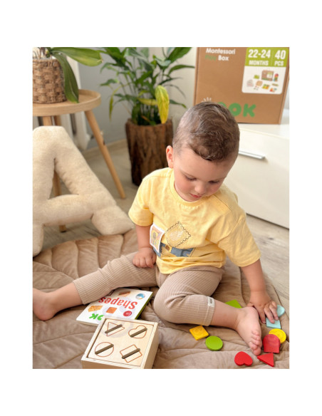 TOOKY TOY Box Pudełko XXL Montessori Edukacyjne 7w1 Sensoryczne 22-24 Mies