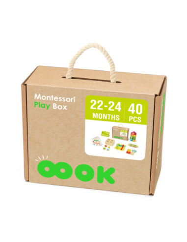 TOOKY TOY Box Pudełko XXL Montessori Edukacyjne 7w1 Sensoryczne 22-24 Mies