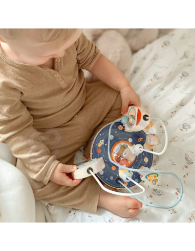 TOOKY TOY Drewniana Rakieta Pętla Motoryczna Labirynt