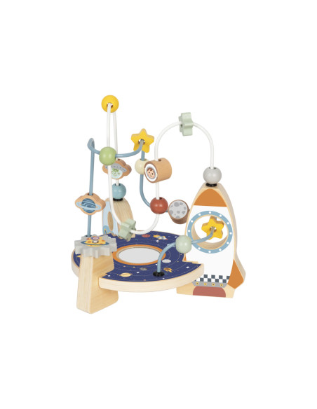 TOOKY TOY Drewniana Rakieta Pętla Motoryczna Labirynt