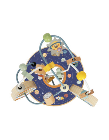 TOOKY TOY Drewniana Rakieta Pętla Motoryczna Labirynt