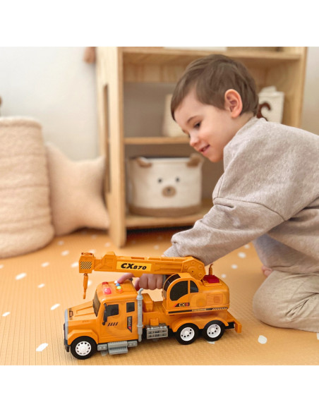 WOOPIE Interaktywny Dźwig z Ruchomym Hakiem Ciężarówka 1:14