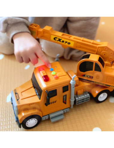 WOOPIE Interaktywny Dźwig z Ruchomym Hakiem Ciężarówka 1:14