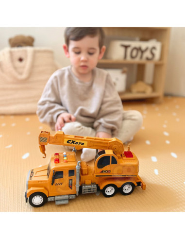 WOOPIE Interaktywny Dźwig z Ruchomym Hakiem Ciężarówka 1:14