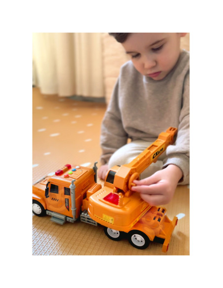 WOOPIE Interaktywny Dźwig z Ruchomym Hakiem Ciężarówka 1:14