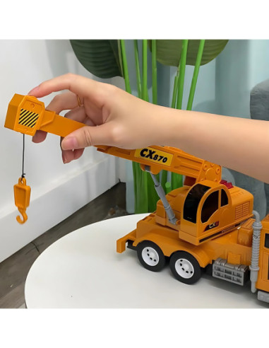 WOOPIE Interaktywny Dźwig z Ruchomym Hakiem Ciężarówka 1:14